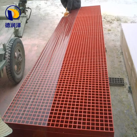Grilles d'arbre moulées en FRP, grille de débordement de piscine