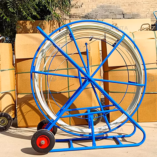 Tige courante de serpent de câble de Rodder de conduit de fil traçable de fibre de verre de FRP