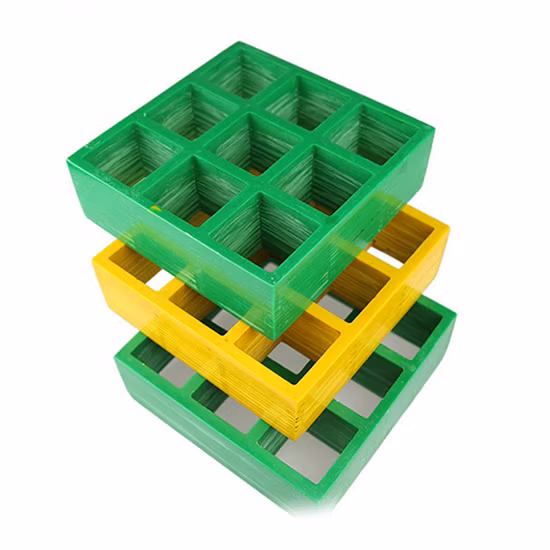 Grille moulée lisse en fibre de verre FRP/GRP 38X38 40X40, grille moulée en fibre de verre FRP/GRP