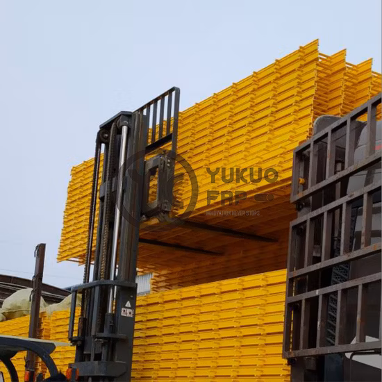 Profils structurels en fibre de verre Decking FRP Decking GRP